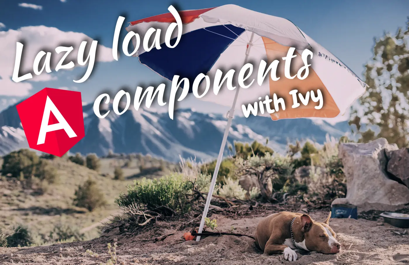 Blog post title image on how to lazy load Angular components